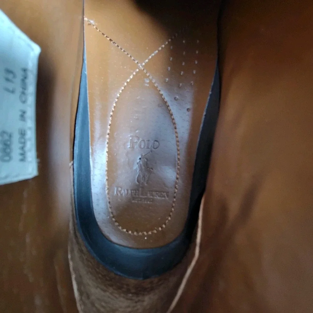 Polo Ralph Lauren Barx Chukka 2-Tone 4eye Ankle Boots Size 10.5 D